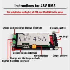 48V 13S Power Wall 18650 Li-ion Battery Module Battery Box Holder BMS PCB Board