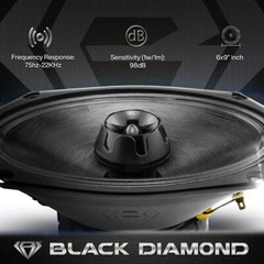 Black Diamond 6×9″ Mid-Range Loudspeaker with Built-in Bullet Tweeter DIA-XT69