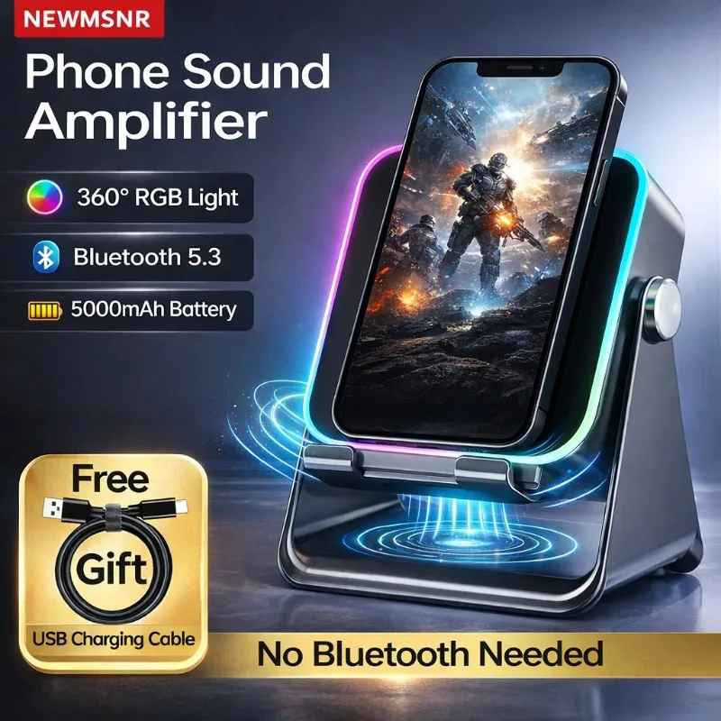 Wireless Induction Speaker 5-in-1 Bluetooth Speaker With Phone Stand