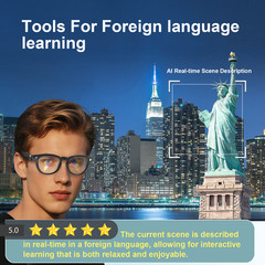 AI Smart Glasses with 8MP Camera for 2K Video Recording & Photochromic Lenses