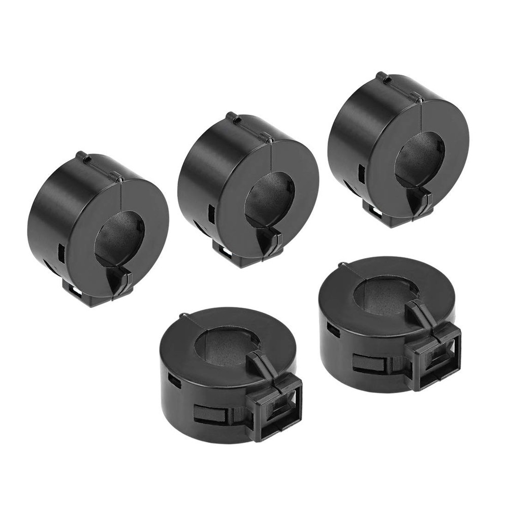 uxcell 15mm Ferrite Cores Ring Clip-On RFI EMI Noise Suppression Filter…