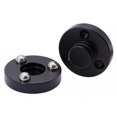 4x 46mm Aluminum Alloy Speaker Spike Pad Damping Steel Ceramics Ball Stand Feet