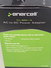 Enercell AC to DC Power Adapter 13.5/30VDC-1A 273-329