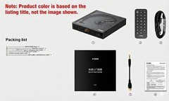 FiiO DM15 Portable CD Player 24Bit R2R DAC 1150mW Bluetooth aptX HiFi (Black)