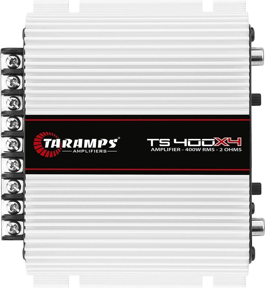 Taramps TS 400×4 400 watts RMS 4 Channels Full Range Car Audio Amplifier, 2 B…