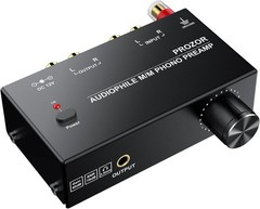 Turntable Preamp with 63dB Gain and Durable Metal Construction for Perfect Sound