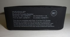 Insignia Bluetooth Rugged Speaker Water resistant Durable construction