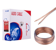 Speaker Cable 14AWG 14/2 Transparent Clear Home Car Audio Stereo Wire 100FT
