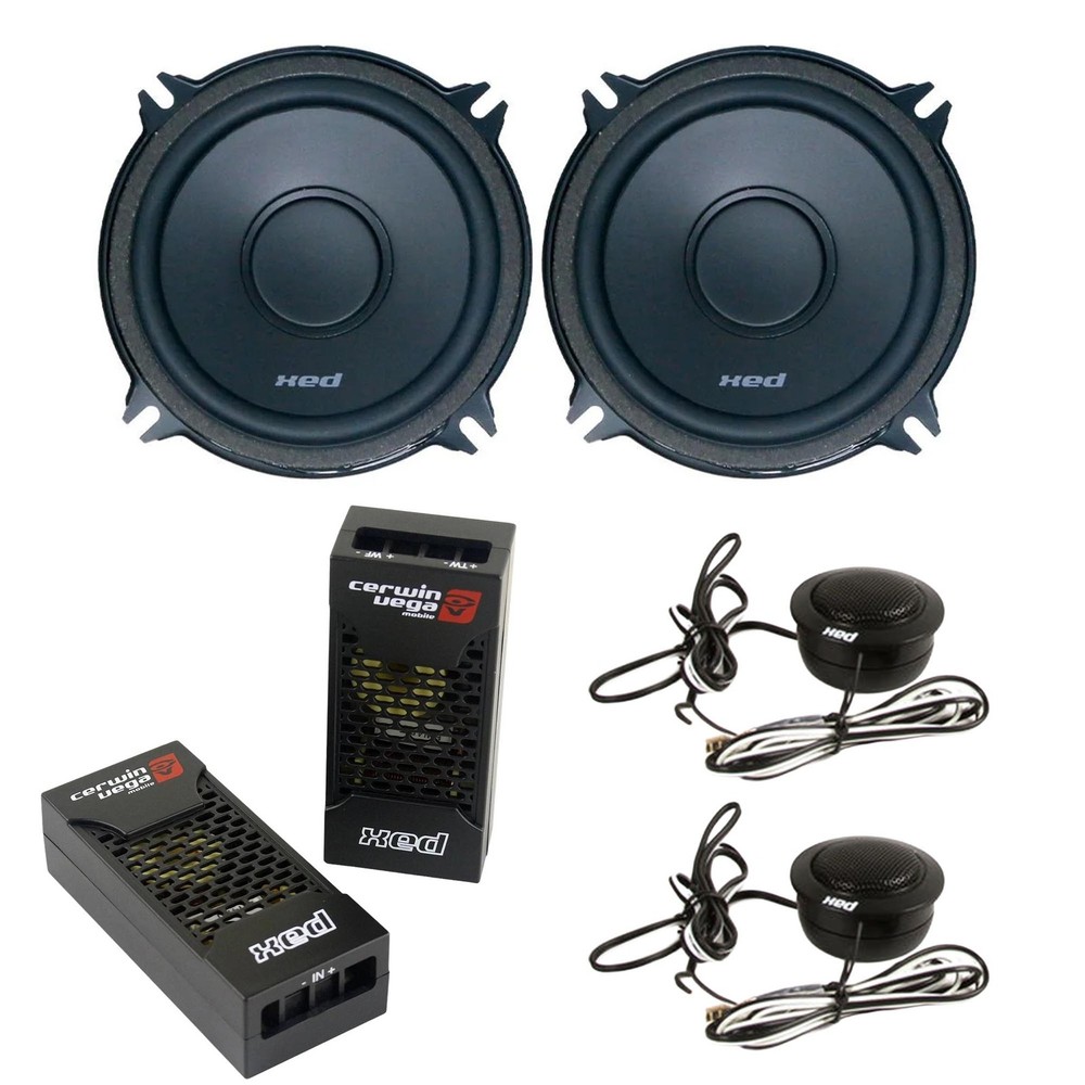 Cerwin-Vega XED525C – XED 5.25″ 2-Way Component Speaker Set – 300W Max