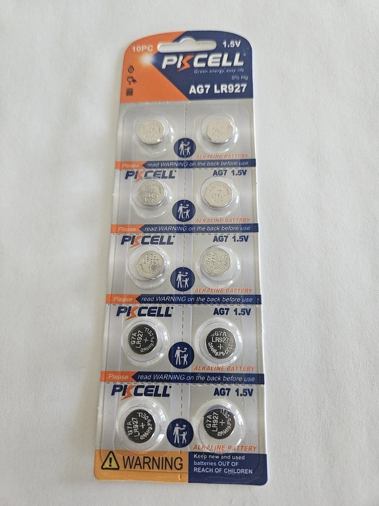 Fast Ship – 10 Pk CELL- Watch Batteries-AG7-LR927 EX- Date-2027
