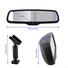 4.3″ Car Rear View Mirror Monitor with Bracket+Steel Backup Camera 12v For Car