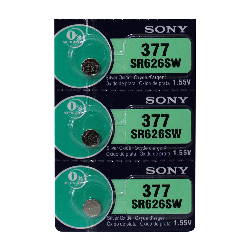 Sony 377  SR626SW Watch Battery 3Pc