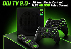 ODI TV 2.0 4K Quad Core Wi-Fi HDMI/USB Media Streaming Box w/ 2 Controllers