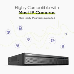 SANNCE 8CH 8MP NVR 4K PoE AI Motion Network Video Recorder for Security System