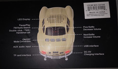 WSTER Classic Car Music Speaker Bluetooth, Timer, USB, FM Radio, Calls, Multiple