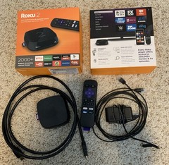 Roku 2. Up to 1080p stunning, HD video. Remote control. Original Box & Manuals
