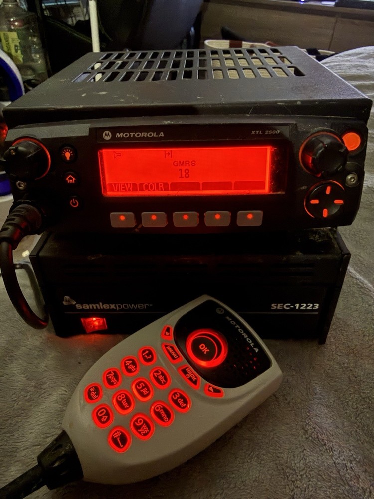 Motorola XTL2500 UHF 450-512mhz P25, Analog, PROGRAMMED FOR GMRS