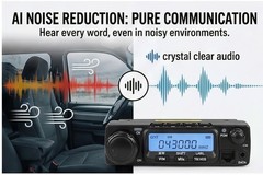 AnyTone AT-588Max 70W VHF Mobile 2 Meter Ham Radio, Air Band RX
