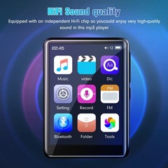 Bluetooth 5.0 MP4/MP3 Player HiFi Lossless Sound FM Radio Music Voice Recorder