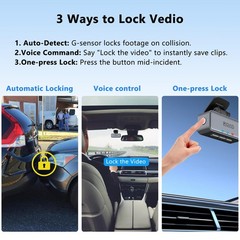 4K Mini Dash Cam Front，Front Dash Camera for Cars，WiFi Car Camera with Voice …