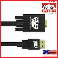 HDMI to VGA Cable Converter Adapter For HDTV PC Desktop Monitor Video 1080P 6FT
