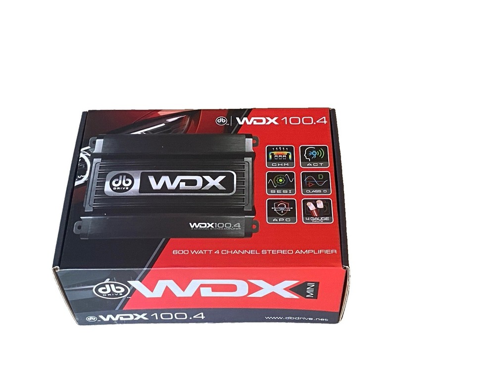 DB Drive WDX100.4 MINI Amplifier 4channel Speaker Amplifier