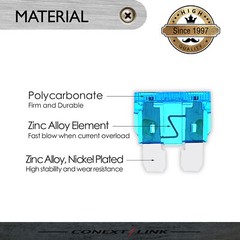 25 pcs 15 A Amp Blade ATO ATC Fuse Car Audio Boat Marine Truck Motorcycle SUV RV