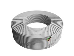 Cable 300ft Rounded White Roll (100m Long) 4×1/0.4 26 AWG Gauge Solid Wire -R…