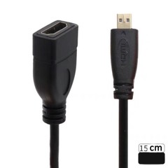 2 Pack Micro HDMI Type D Male To HDMI A Female Cable Adapter Converter Connector