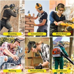 AM/FM Radio Headphones with Digital Display, 30dB AM FM Hearing Protection Sa…