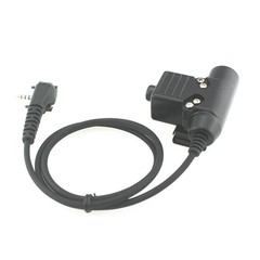 Metal+ABS U94 PTT Cable Plug Adapter For Vertex Standard VX-231 VX131 VX230/261