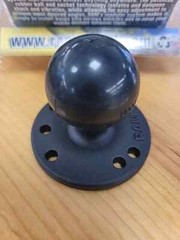 RAM-202U RAM 2.5″ Round Base with AMPS Hole Pattern and 1.5″ Rubber Ball