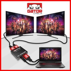 HDMI 2.0 Cable Repeater Mirror Amplifier Duplicator 4K HDTV Monitor 1 In 2 Out