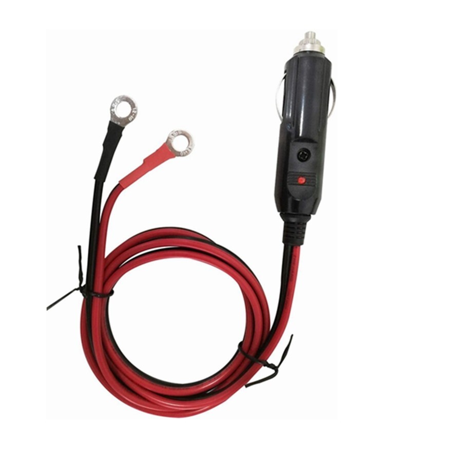 12V 24V Heavy Duty 16AWG 3.3 Feet 15A Male Plug Cigarette Lighter US Stock N470