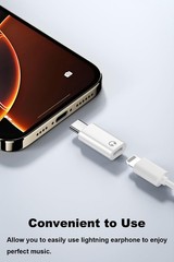 USB C to Lightning Headphone Audio Adapter, 2 Pack USB C Male to Lightning Fe…