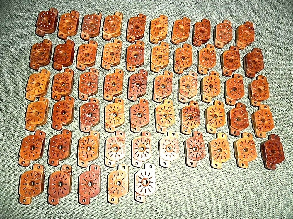 PL31A-P Nixie Tube Socket IN12A IN12B IN15A IN15B IV22 30254 3025 ussr USED 6pcs