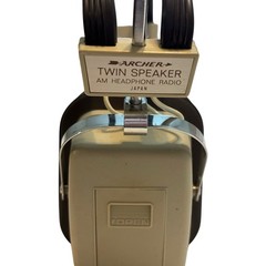 Vintage Archer 12-191 AM Headphone Radio Japan Radio Shack Working w/Box Receipt