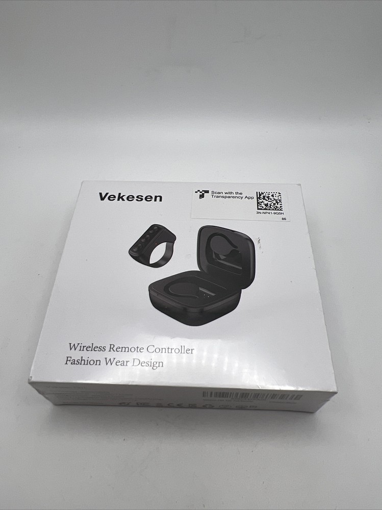 Vekesen Wireless Remote Control Ring Fashion Wear Design D01 Black