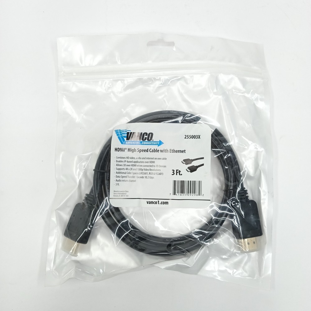 Vanco HDMI Cable 3ft – 255003X