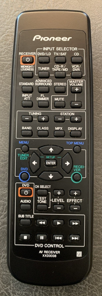 Pioneer XXD3038 Remote Control for AV Receivers – Used, Pro Cleaned & Tested