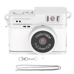 Keychain Digital Camera With Chain Necklace Flash Light 1080P HD Small Compact