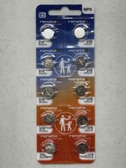 10 PACK RENATA 370 SR920W SILVER 1.55V EXP 5/2027 FRESH FREE SHIPPING USA