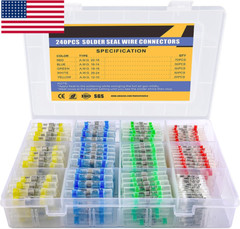 400/160PCS Waterproof Solder Stick Seal Sleeve Heat Shrink Butt Wire Connectors