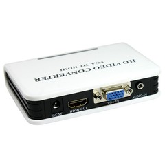 VGA to HDMI Full HD 1080P Video Audio Converter Adapter Box for Laptop PC DVD