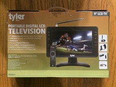 NIB Portable 9” TV LCD Monitor Rechargeable Battery Powered HD-TV, USB, SD Card