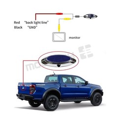 Brand New Tailgate Back Up Camera Kit Emblem Oval For 2009-2016 F-150 F250 F350