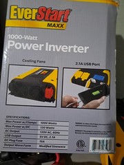 EverStart MAXX 1000 Watt Power Inverter – Dual 120V AC Outlets Open Box