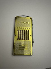 Vintage Magic Brain Pocket Calculator 1960’s Metal/Plastic EUC Clean