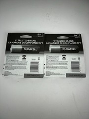 DURACELL 9 VOLT BATTERIES 4 TOTAL BATTERIES EXP. 2030 NEW SEALED PACKAGING