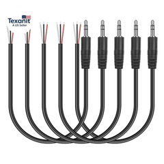3.5Mm Male Plug to Bare Wire Stereo Audio Cable, 1/8″ 3.5Mm TRS 3 Pole Plug Pigt